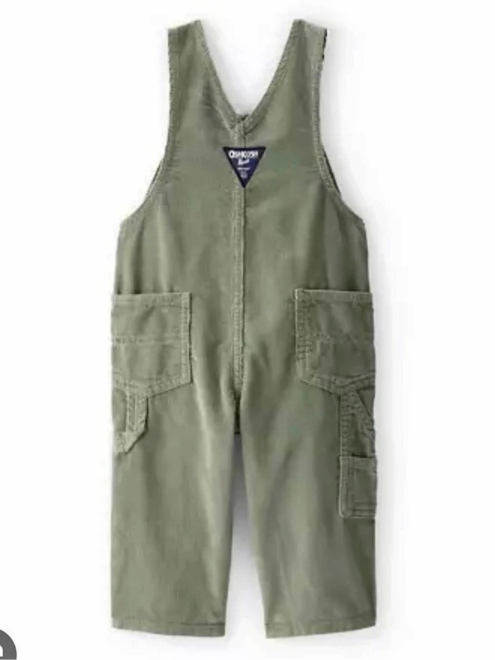 OshKosh B’gosh Baby Boys Solid Corduroy Overalls Boys 5T Green